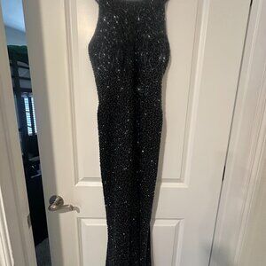 Women's Beaded Sequined Evening Gown